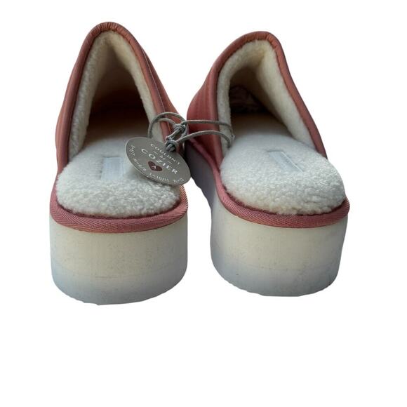 NWT Anthropologie Maeve Puffy Platform Slippers Size L 10-11 Rose Pink Comfy - Picture 5 of 6